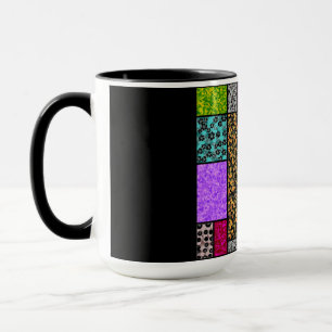 Mondrian Floral Graphic Design Abstraction Tasse