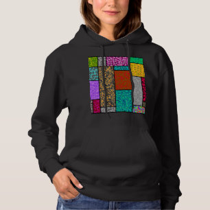 Mondrian Florale Grafikdesign-Abstraktion Hoodie