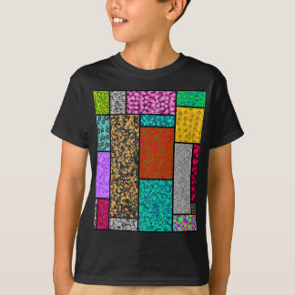 Mondrian Florale Grafikdesign-Abstraktion T-Shirt