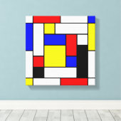 Mondrian Geometric Art 2 Leinwanddruck (Insitu (Holzboden))