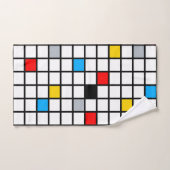 Mondrian Geometric Minimalistisch Comopsition Mode Badhandtuch Set (Handtuch)
