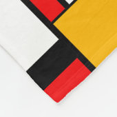 Mondrian Geometric Minimalistisch Comopsition Mode Fleecedecke (Ecke)