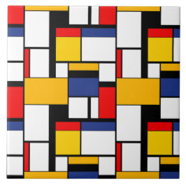 Mondrian Geometric Minimalistisch Comopsition Mode Fliese