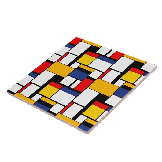 Mondrian Geometric Minimalistisch Comopsition Mode Fliese (Seite)