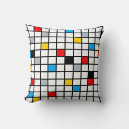 Mondrian Geometric Minimalistisch Comopsition Mode Kissen