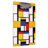 Mondrian Geometric Minimalistisch Comopsition Mode Klemmbrett (Rechts)