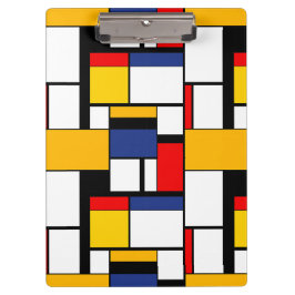 Mondrian Geometric Minimalistisch Comopsition Mode Klemmbrett