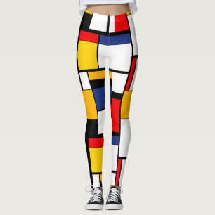 Mondrian Geometric Minimalistisch Comopsition Mode Leggings