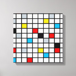 Mondrian Geometric Minimalistisch Comopsition Mode Leinwanddruck