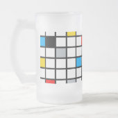 Mondrian Geometric Minimalistisch Comopsition Mode Mattglas Bierglas (Links)