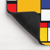 Mondrian Geometric Minimalistisch Comopsition Mode Mousepad (Ecke)