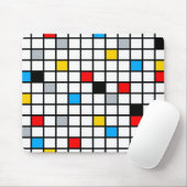 Mondrian Geometric Minimalistisch Comopsition Mode Mousepad (Mit Mouse)