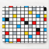 Mondrian Geometric Minimalistisch Comopsition Mode Mousepad (Vorne)