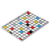 Mondrian Geometric Minimalistisch Comopsition Mode Notizblock (Linke Seite)