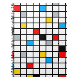 Mondrian Geometric Minimalistisch Comopsition Mode Notizblock