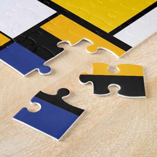 Mondrian Geometric Minimalistisch Comopsition Mode Puzzle (Seite)