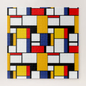 Mondrian Geometric Minimalistisch Comopsition Mode Puzzle (Horizontal)