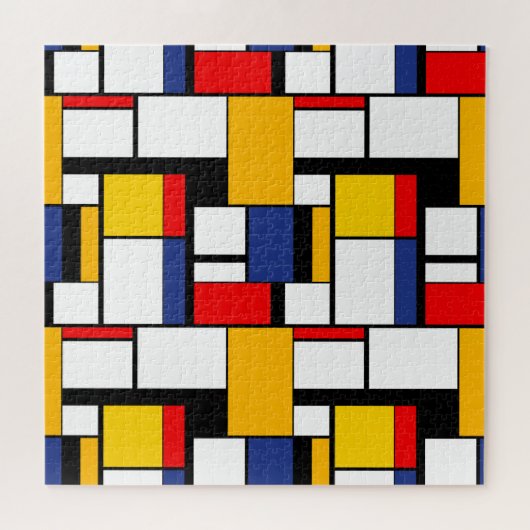 Mondrian Geometric Minimalistisch Comopsition Mode Puzzle (Horizontal)