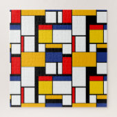 Mondrian Geometric Minimalistisch Comopsition Mode Puzzle (Vertikal)