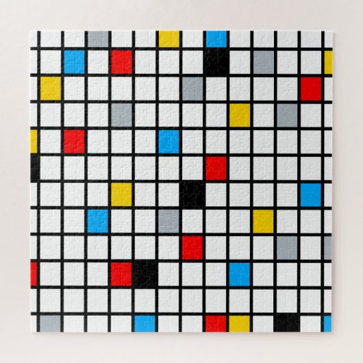 Mondrian Geometric Minimalistisch Comopsition Mode Puzzle (Horizontal)
