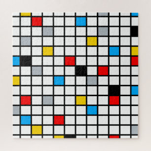 Mondrian Geometric Minimalistisch Comopsition Mode Puzzle