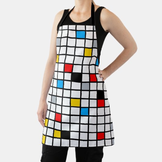 Mondrian Geometric Minimalistisch Comopsition Mode Schürze (InSitu)