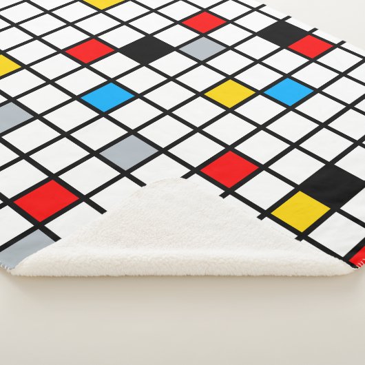 Mondrian Geometric Minimalistisch Comopsition Mode Sherpadecke (3/4)