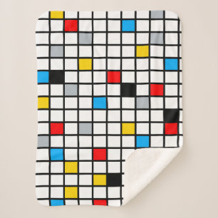 Mondrian Geometric Minimalistisch Comopsition Mode Sherpadecke