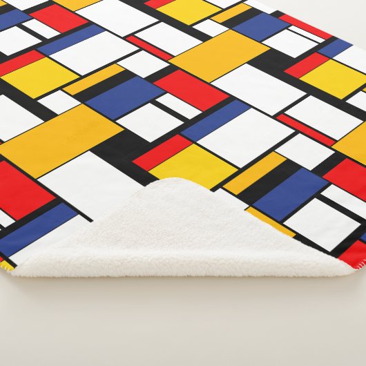 Mondrian Geometric Minimalistisch Comopsition Mode Sherpadecke (3/4)