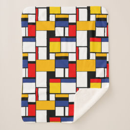 Mondrian Geometric Minimalistisch Comopsition Mode Sherpadecke