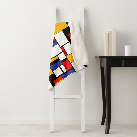 Mondrian Geometric Minimalistisch Comopsition Mode Sherpadecke (Beispiel)