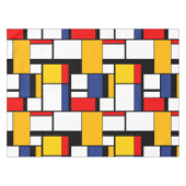 Mondrian Geometric Minimalistisch Comopsition Mode Tischdecke (Vorderseite (Horizontal))