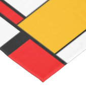 Mondrian Geometric Minimalistisch Comopsition Mode Tischdecke (Schrägansicht)