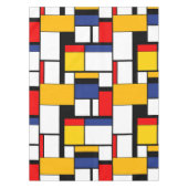 Mondrian Geometric Minimalistisch Comopsition Mode Tischdecke (Vorderseite)