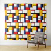 Mondrian Geometric Minimalistisch Comopsition Mode Wandteppich (Beispiel (Horizontal))
