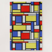 Mondrian Geometrie Puzzle (Vertikal)