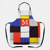 Mondrian Geometrisch Schürze (Vorderseite)