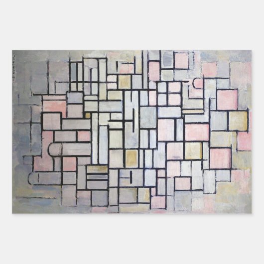 Mondrian Geschenkpapier Set (Vorderseite 2)