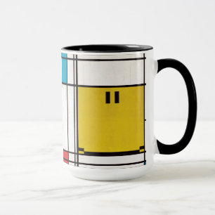 mondrian glückliche Gesichts-Tasse Tasse