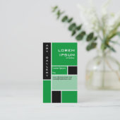 Mondrian - Grass Green Visitenkarte (Stehend Vorderseite)