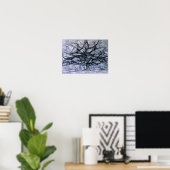 Mondrian - Grauer Baum, berühmtes Gemälde, Poster (Heimbüro)