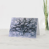 Mondrian - Gray Tree, berühmtes Gemälde, Karte (Vorderseite)