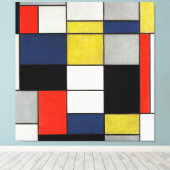MONDRIAN - Große Zusammensetzung A - 1919-1920 - Leinwanddruck (Insitu (Holzboden))