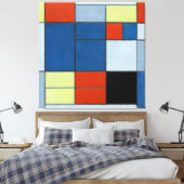 MONDRIAN - Große Zusammensetzung C - 1920 - Leinwanddruck (Insitu (Schlafzimmer))