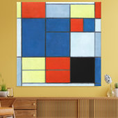 MONDRIAN - Große Zusammensetzung C - 1920 - Leinwanddruck (Insitu (Wohnzimmer))