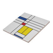 Mondrian II Minimalist De Stijl Fliese (Seite)