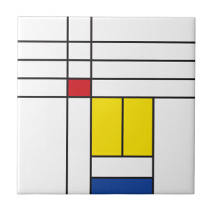 Mondrian II Minimalistisch De Stijl Modern Art Des Fliese