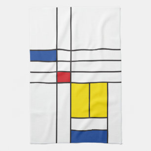 Mondrian II Minimalistisch De Stijl Modern Art Des Geschirrtuch