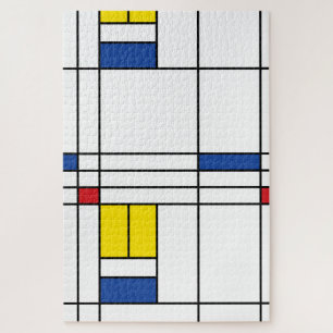 Mondrian II Minimalistisch De Stijl Modern Art Des Puzzle