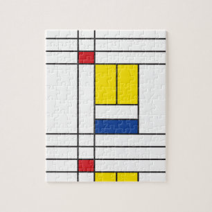 Mondrian II Minimalistisch De Stijl Modern Art Des Puzzle